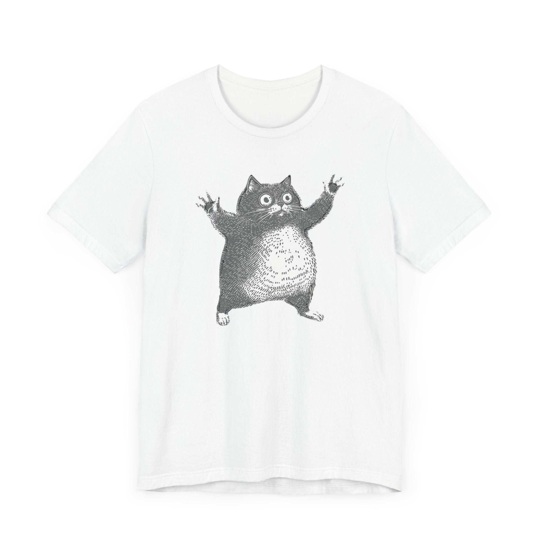 Hilarious Chonky Cat T-Shirt Vintage Funny Cat Graphic Tee