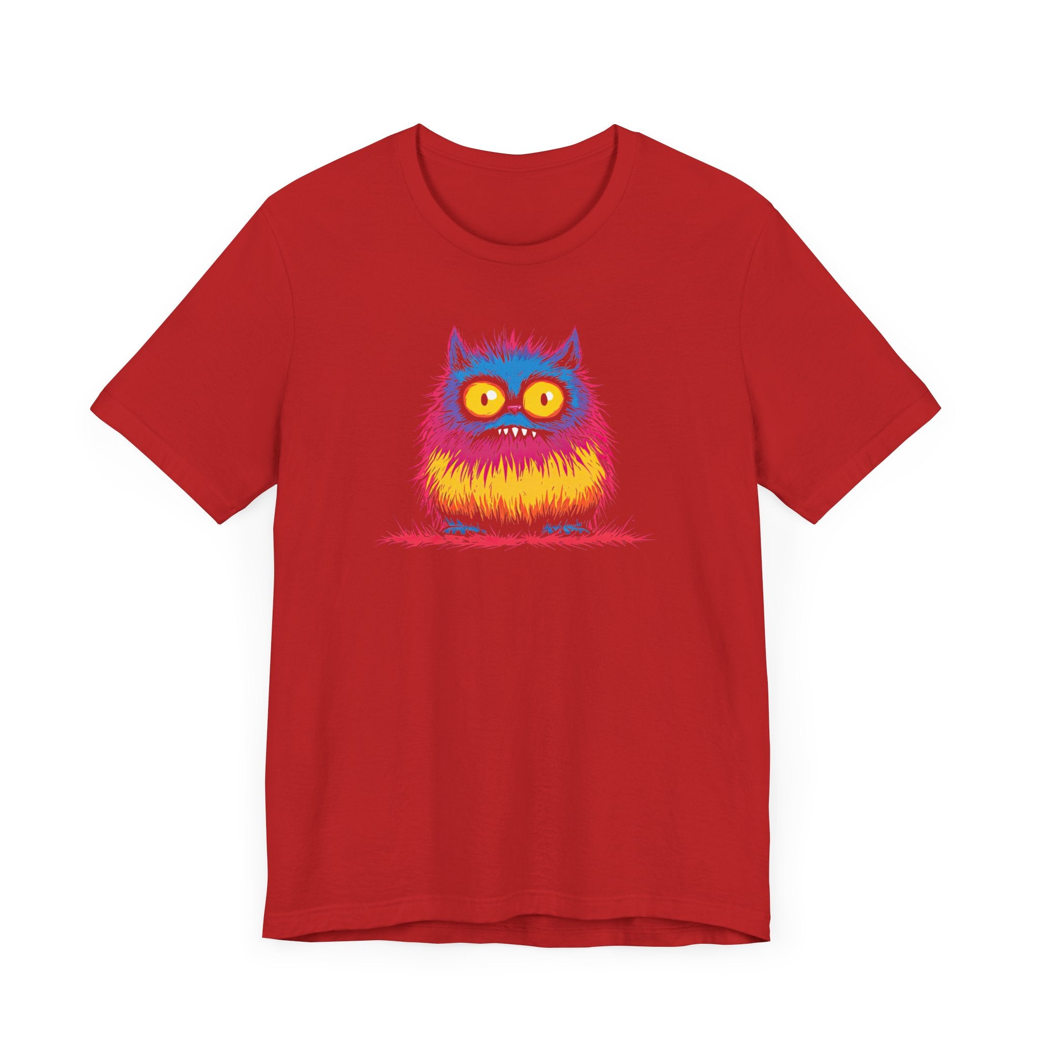 Colorful Fuzzy Monster Graphic Tee