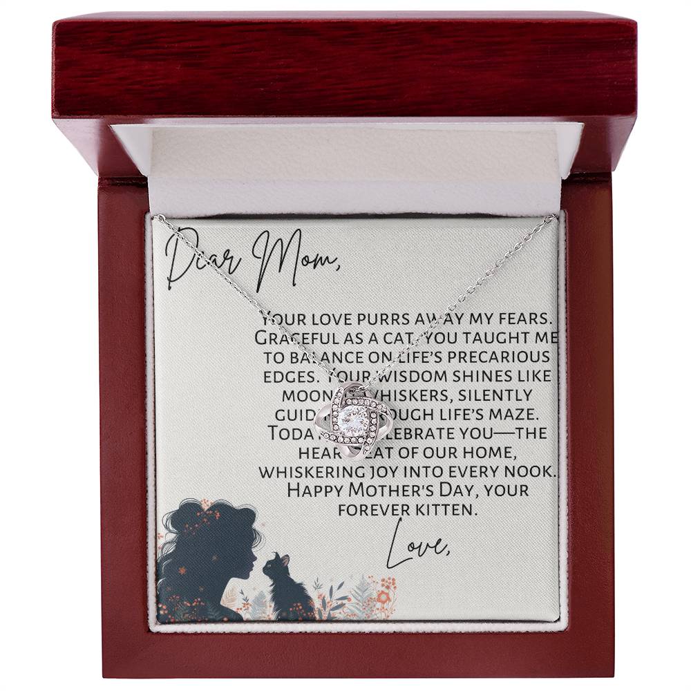 Cat Mom Mother's Day Necklace